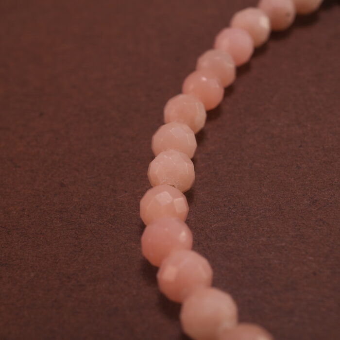Close-up of Chalcedony Beads and Butterfly Charm – Crystal Charm Bracelet